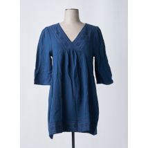 ONLY - Robe courte bleu en coton - Femme - Taille 38 - Modz