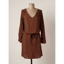 LE PETIT BAIGNEUR - Robe mi-longue orange en viscose - Femme - Taille 38 - Modz