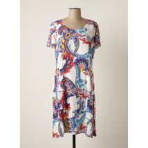 PAUSE CAFE - Robe mi-longue bleu en viscose - Femme - Taille 40 - Modz