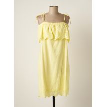 SALSA - Robe mi-longue jaune en coton pour femme - Taille 40 - Modz