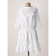 SALSA - Robe courte blanc en coton - Femme - Taille 40 - Modz