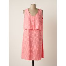 PAUSE CAFE - Robe courte rose en polyester pour femme - Taille 40 - Modz