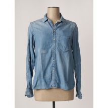 RESTORED - Chemisier bleu en coton - Femme - Taille 36 - Modz