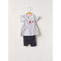 NAF NAF - Ensemble short bleu en coton - Fille - Taille TU - Modz