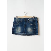 G STAR - Mini-jupe bleu en coton - Femme - Taille W28 - Modz