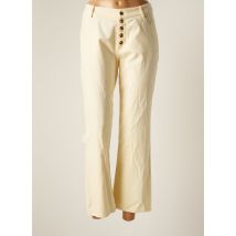 YERSE - Pantalon 7/8 beige en coton - Femme - Taille 42 - Modz
