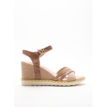 KHRIO - Sandales/Nu pieds beige en cuir - Femme - Taille 41 - Modz