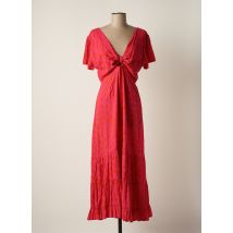 PALME - Robe mi-longue rose en viscose - Femme - Taille 36 - Modz
