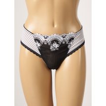 KONRAD - Tanga noir en polyamide pour femme - Taille 38 - Modz