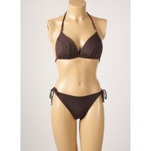 RAVAGE - Maillot de bain 2 pièces marron en polyamide - Femme - Taille 40 - Modz