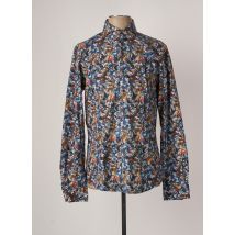 R2 AMSTERDAM - Chemise manches longues bleu en coton - Homme - Taille S - Modz