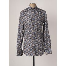 BELLONI - Chemise manches longues bleu en coton - Homme - Taille S - Modz