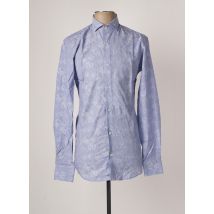 BELLONI - Chemise manches longues bleu en coton - Homme - Taille S - Modz