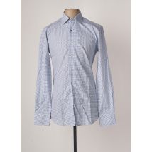 BELLONI - Chemise manches longues bleu en coton - Homme - Taille S - Modz