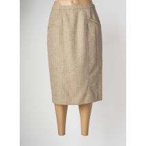 PAUPORTÉ - Jupe mi-longue marron en polyester - Femme - Taille 40 - Modz