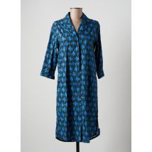 YERSE - Robe mi-longue bleu en coton - Femme - Taille 34 - Modz