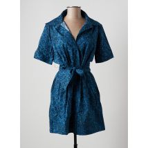 HOD - Robe mi-longue bleu en coton pour femme - Taille 40 - Modz