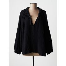 AMOUR - Blouse noir en coton - Femme - Taille 36 - Modz