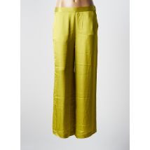 YERSE - Pantalon large vert en viscose pour femme - Taille 36 - Modz