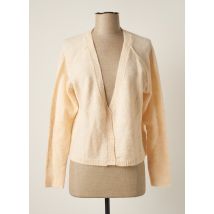 GRACE & MILA - Gilet manches longues beige en acrylique - Femme - Taille 40 - Modz