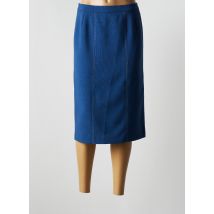 GEVANA - Jupe mi-longue bleu en polyester - Femme - Taille 40 - Modz