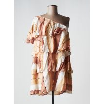 SUNDRESS - Robe mi-longue beige en coton - Femme - Taille 40 - Modz