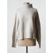 LES TRICOTS DE LÉA - Pull col roulé gris en cachemire pour femme - Taille 36 - Modz