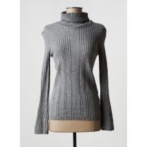 MAISON HOTEL - Pull col roulé gris en viscose - Femme - Taille 34 - Modz