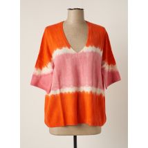 LES TRICOTS DE LÉA - Pull orange en cachemire - Femme - Taille 34 - Modz