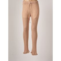 NEKANE - Pantalon flare beige en acrylique - Femme - Taille 36 - Modz