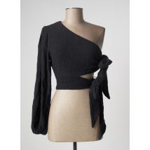 CHRISTELLE NIMA - Top noir en coton - Femme - Taille 38 - Modz