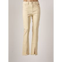 NEKANE - Pantalon droit beige en coton - Femme - Taille 38 - Modz