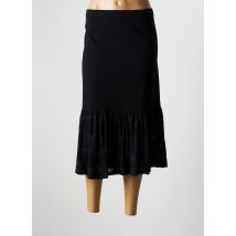 LUUKAA - Jupe mi-longue noir en coton - Femme - Taille 40 - Modz