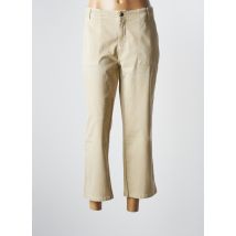 JENSEN - Pantalon 7/8 beige en coton - Femme - Taille 46 - Modz