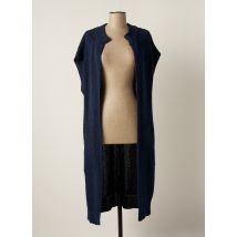 SIGNE NATURE - Gilet manches courtes bleu en acrylique - Femme - Taille 40 - Modz