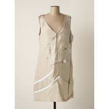 ELISA CAVALETTI - Robe courte beige en lin - Femme - Taille 42 - Modz