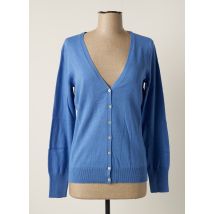 BEST CONNECTIONS - Gilet manches longues bleu en coton - Femme - Taille 38 - Modz