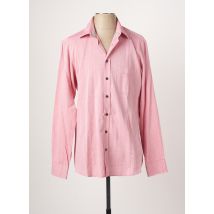 MARVELIS - Chemise manches longues rouge en coton - Homme - Taille M - Modz