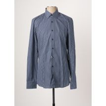 MARVELIS - Chemise manches longues bleu en coton - Homme - Taille M - Modz