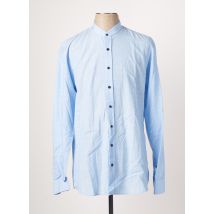 MARVELIS - Chemise manches longues bleu en lyocell - Homme - Taille M - Modz