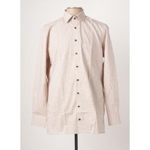 MARVELIS - Chemise manches longues beige en coton - Homme - Taille L - Modz