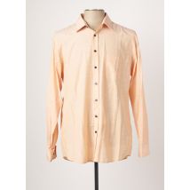 MARVELIS - Chemise manches longues orange en lyocell - Homme - Taille L - Modz