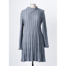 DANEVA - Robe mi-longue gris en acrylique - Femme - Taille 44 - Modz
