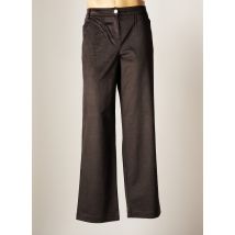 FILLE DES SABLES - Pantalon droit marron en coton - Femme - Taille 48 - Modz