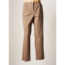 TONI - Pantalon slim marron en coton - Femme - Taille 52 - Modz