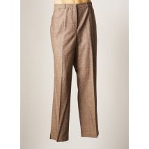 TONI DRESS - Pantalon droit marron en laine vierge - Femme - Taille 50 - Modz