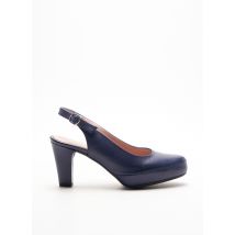DORKING - Sandales/Nu pieds bleu en cuir - Femme - Taille 35 - Modz