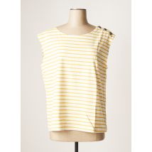 LAURE + MAX - T-shirt jaune en coton - Femme - Taille 34 - Modz