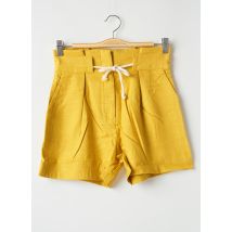LAURE + MAX - Short jaune en lyocell - Femme - Taille 34 - Modz