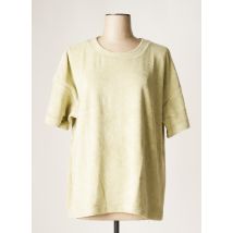 PIECES - T-shirt vert en coton - Femme - Taille 40 - Modz